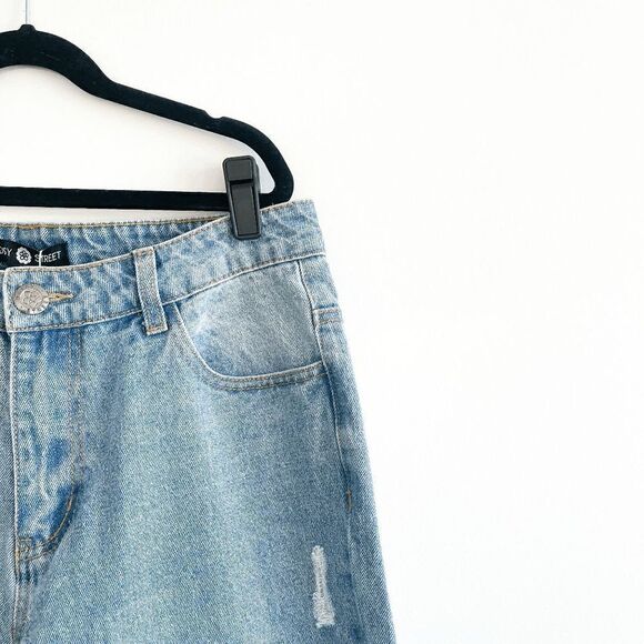 Daisy Street Women Denim Pants Distressed High Rise Medium - Picture 4 of 10